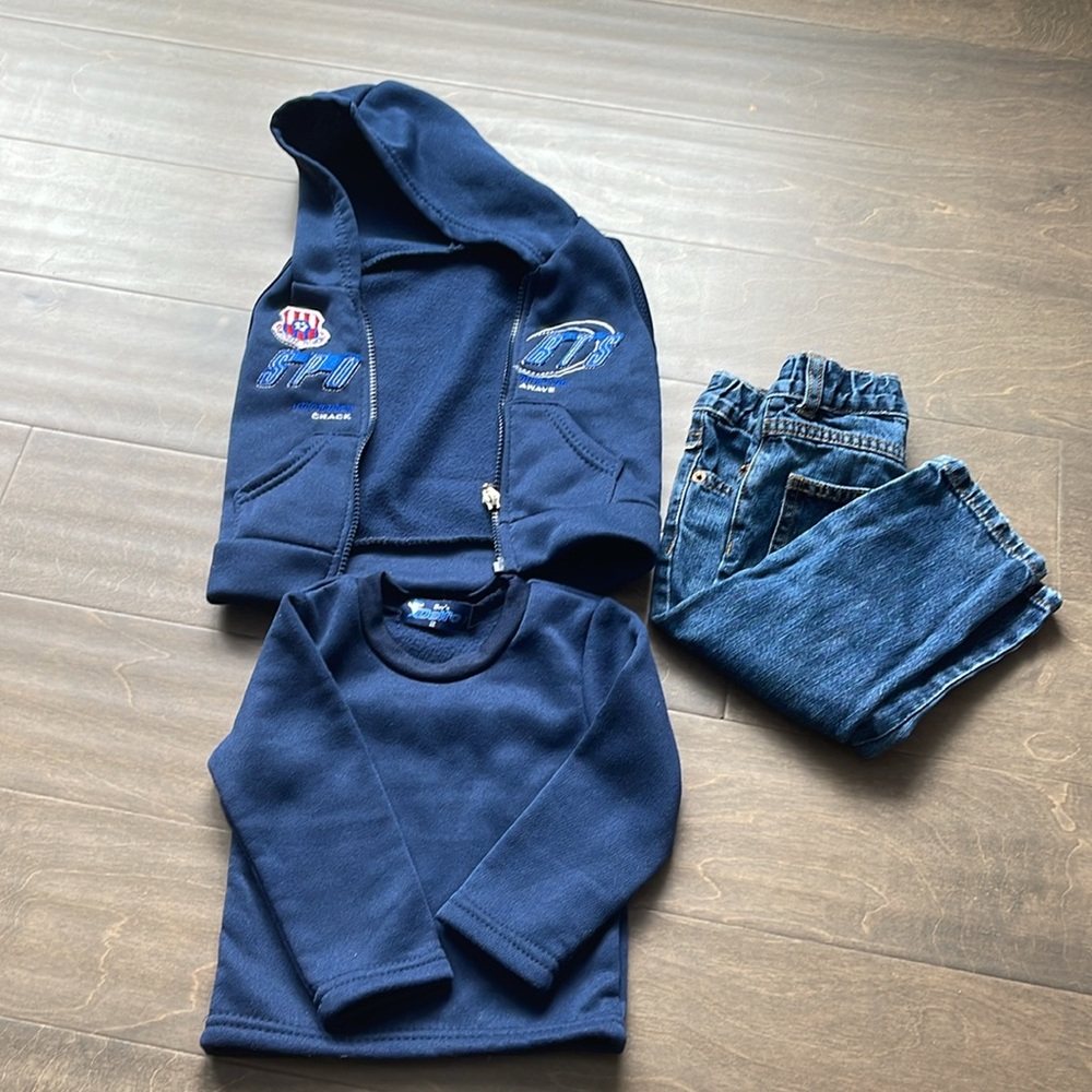 9-12 Months 3 Pc Set Baby Vest, Sweater and Pants
